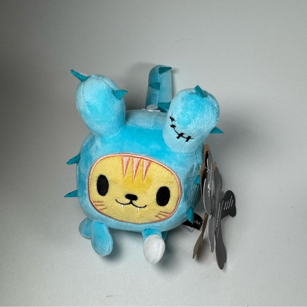 Aurora Tokidoki Plush Bruttino Cactus Blue Yellow 5.5" 2022 Stuffed Toy